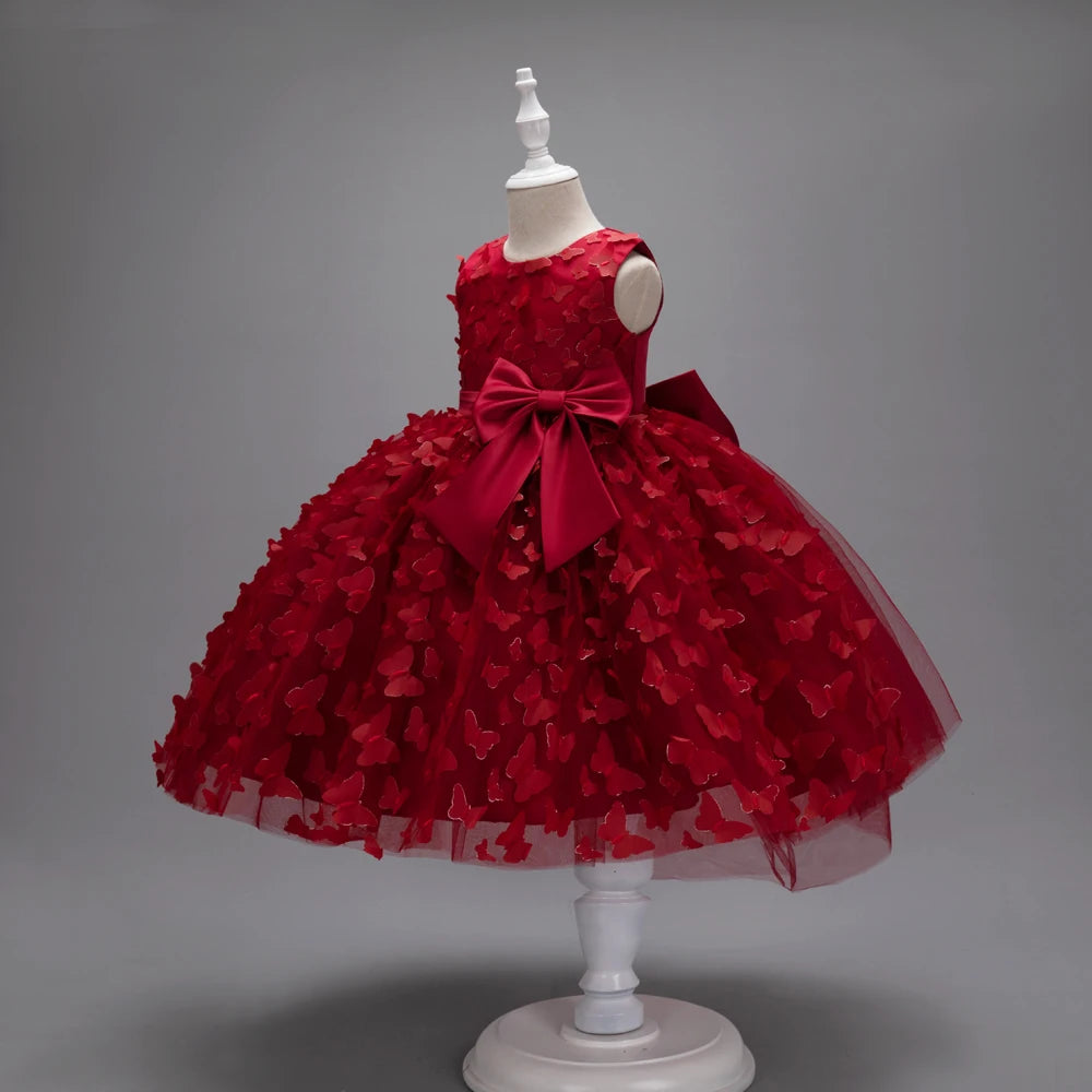 Factory Stock Dress For Children Girls Birthday Ceremony Gown  Party Dresses