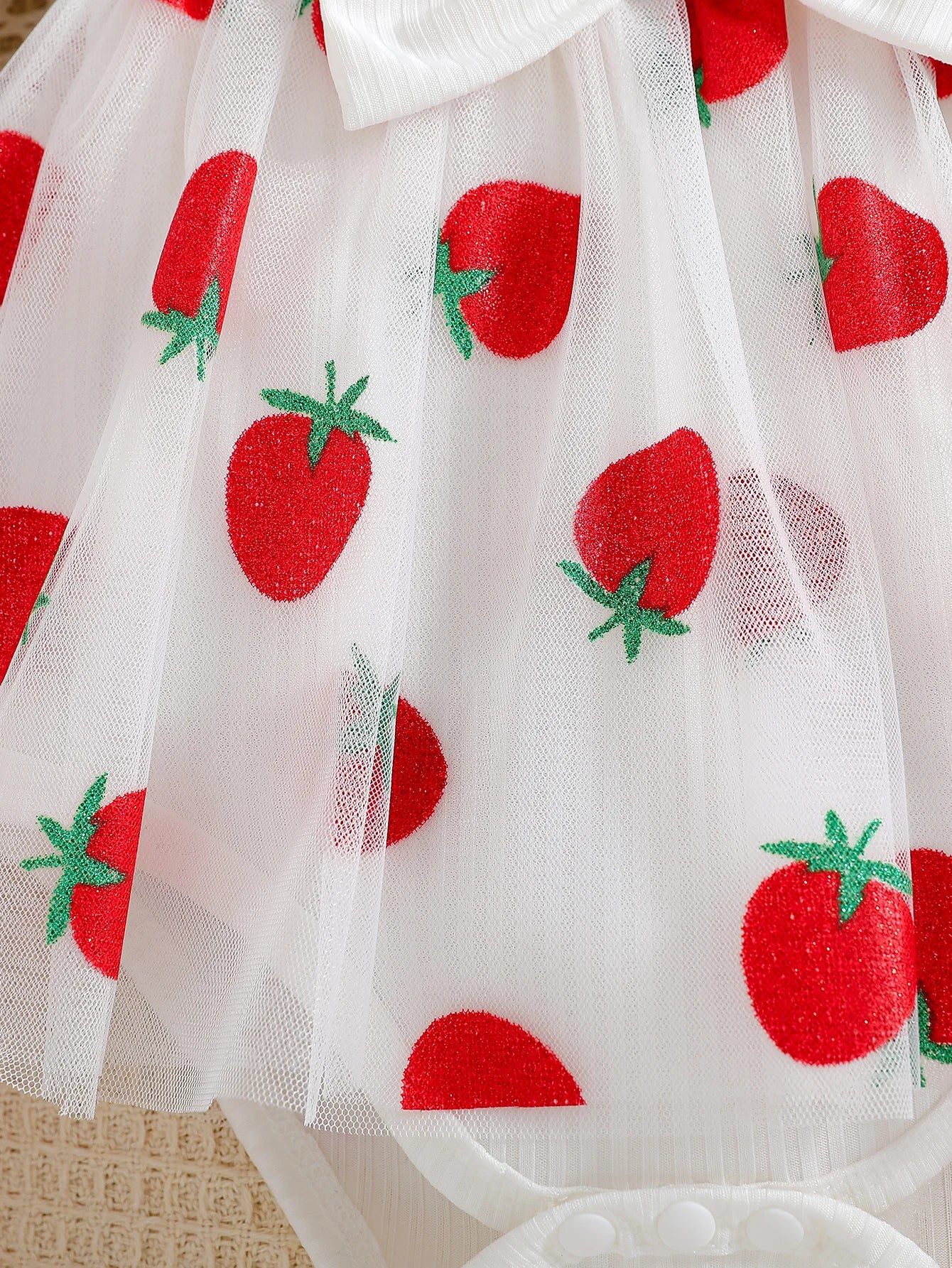 Zaila Baby Girl Autumn Skirt with Strawberry Print