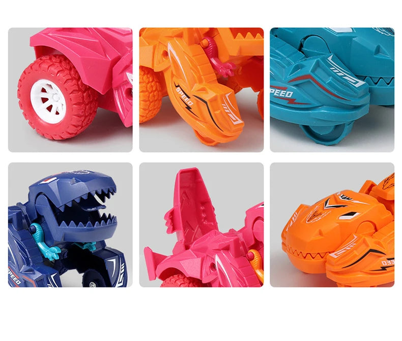 2 IN 1 Dinosaur Deformation Car Model Toy For Boys