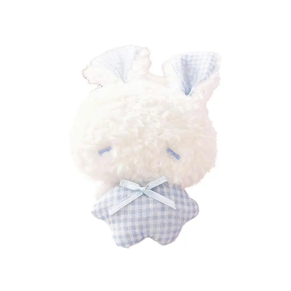 Kawaii Mini Bunny Plush Keychain Cute Angel Rabbit Stuffed Toy Soft Animal Bag Pendant Decor for Kids Girls Gift