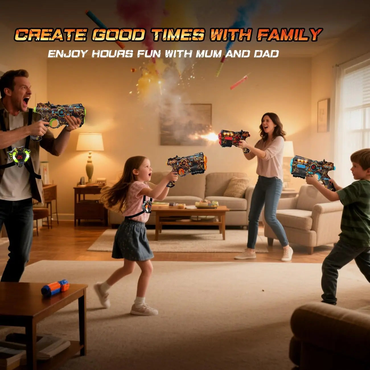 VATOS Kids Christmas Party Gifts Toy Team Play Battle Shooting Game