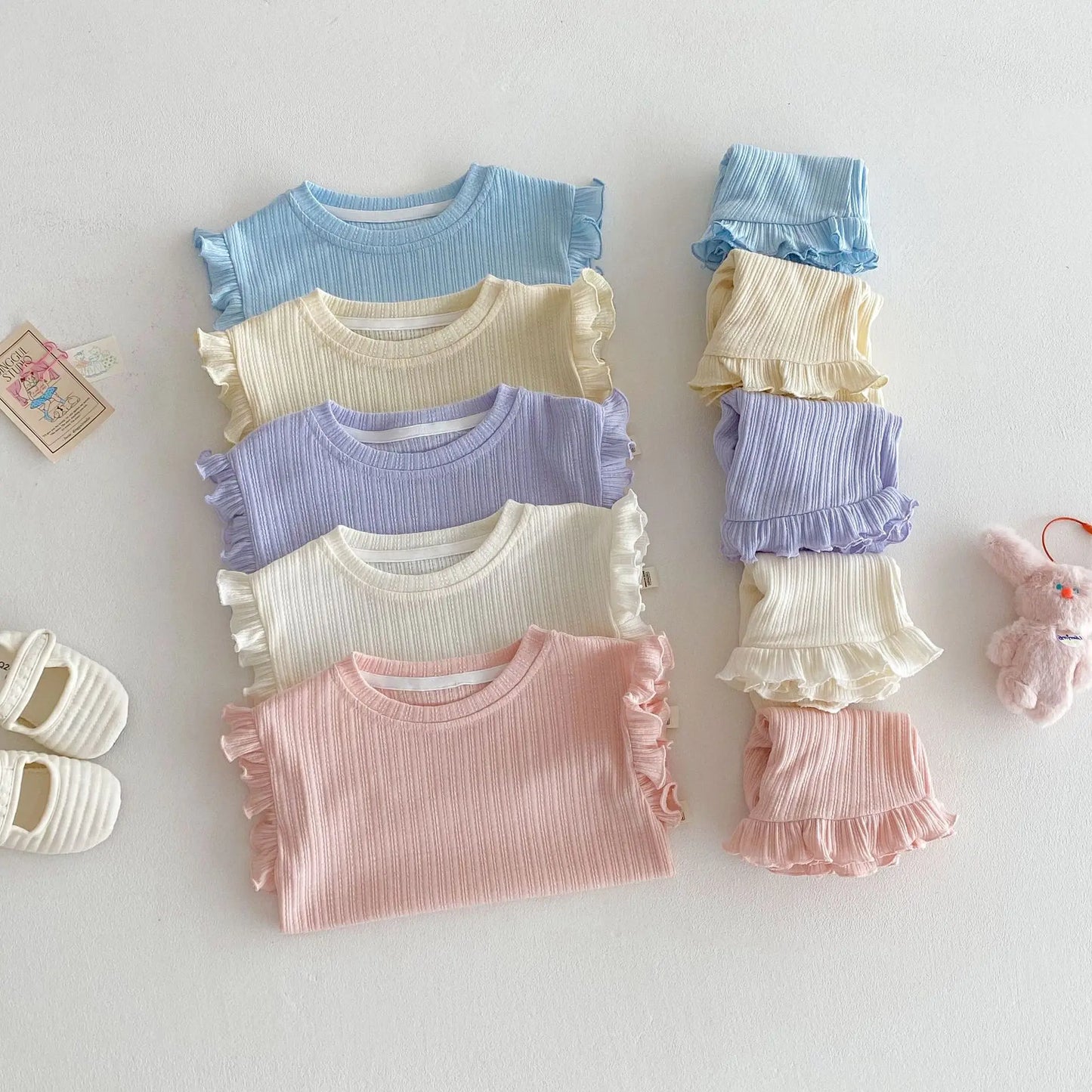 Candy Frill Shorts Set
