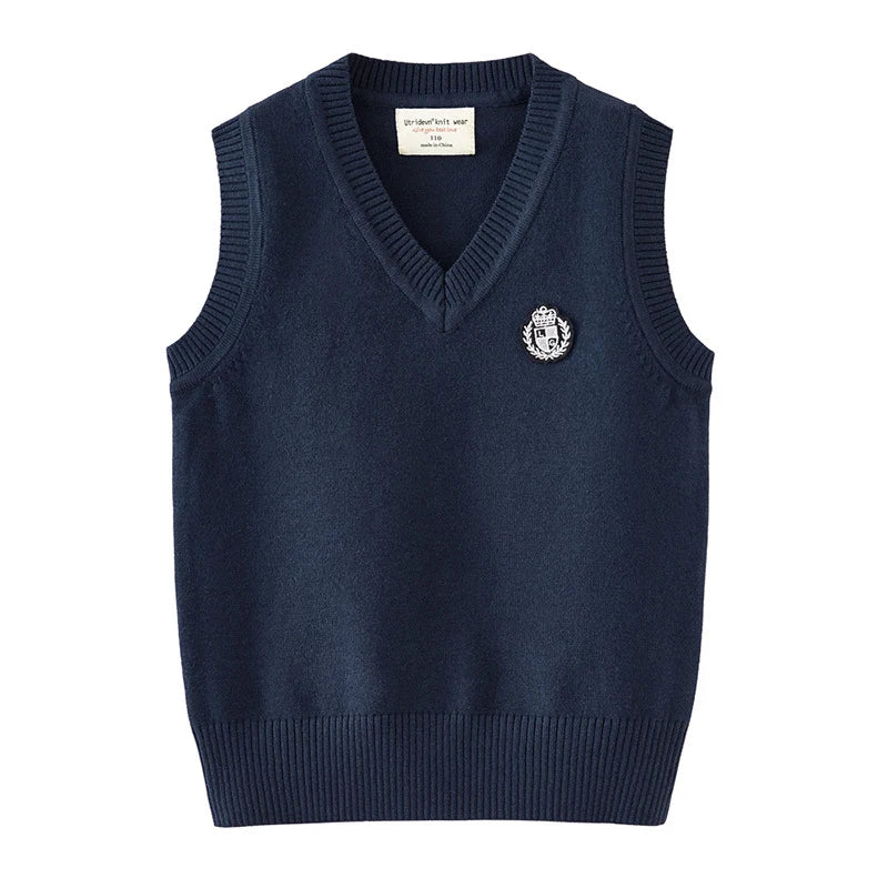 Stiven Uniform Autumn Children's Vest Sweater