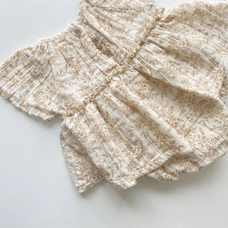 Printing Newborn Baby Girl Romper