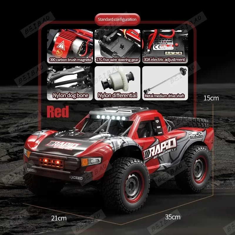 JJRC Q130 Q130-C 70KM/H 4WD RC Car with Light Brushless Motor Remote Control Car High Speed Drift Monster Truck Adults Kids Toys