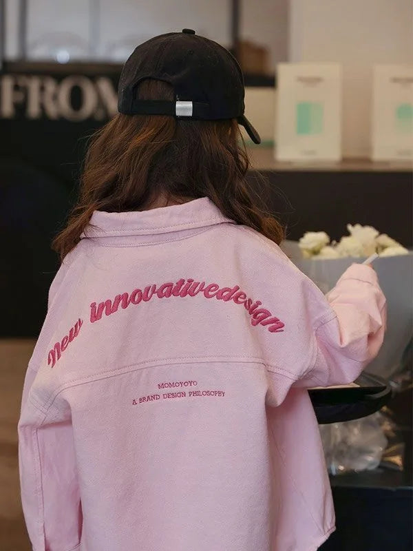 Isabella Pink Denim Pure Cotton Coat Trendy Children - GuGuTon baby store - Baby Fashion - Toddlers Outfits - Babies Outfits - Toddler Clothes - Kids Clothing - Newborn Clothes - Newborn Wear - Kids Wear - Trending Clothes - Trending Outfits - Fall Fashion - Winter Fashion - Girls Clothes - Boys Clothes - Babies Wear - Kids Accessories - KidsWear - Summer Clothes - Summer Fashion - Summer Trend - Falls Sweaters - Tops - Bottom - Jeans - Blouse - Dresses - Newborn Dresses - Toys