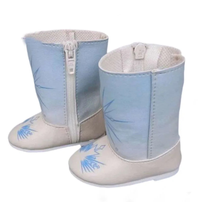 Baby Doll Shoes for 43cm Born Baby Doll Single Shoes Fits for 18" Girl Doll Sequin Shoes Accessories
