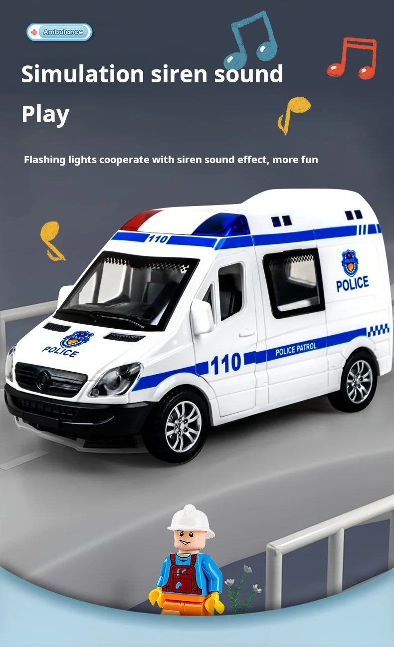 Diecast Ambulance Fire-Truck Policecar Model