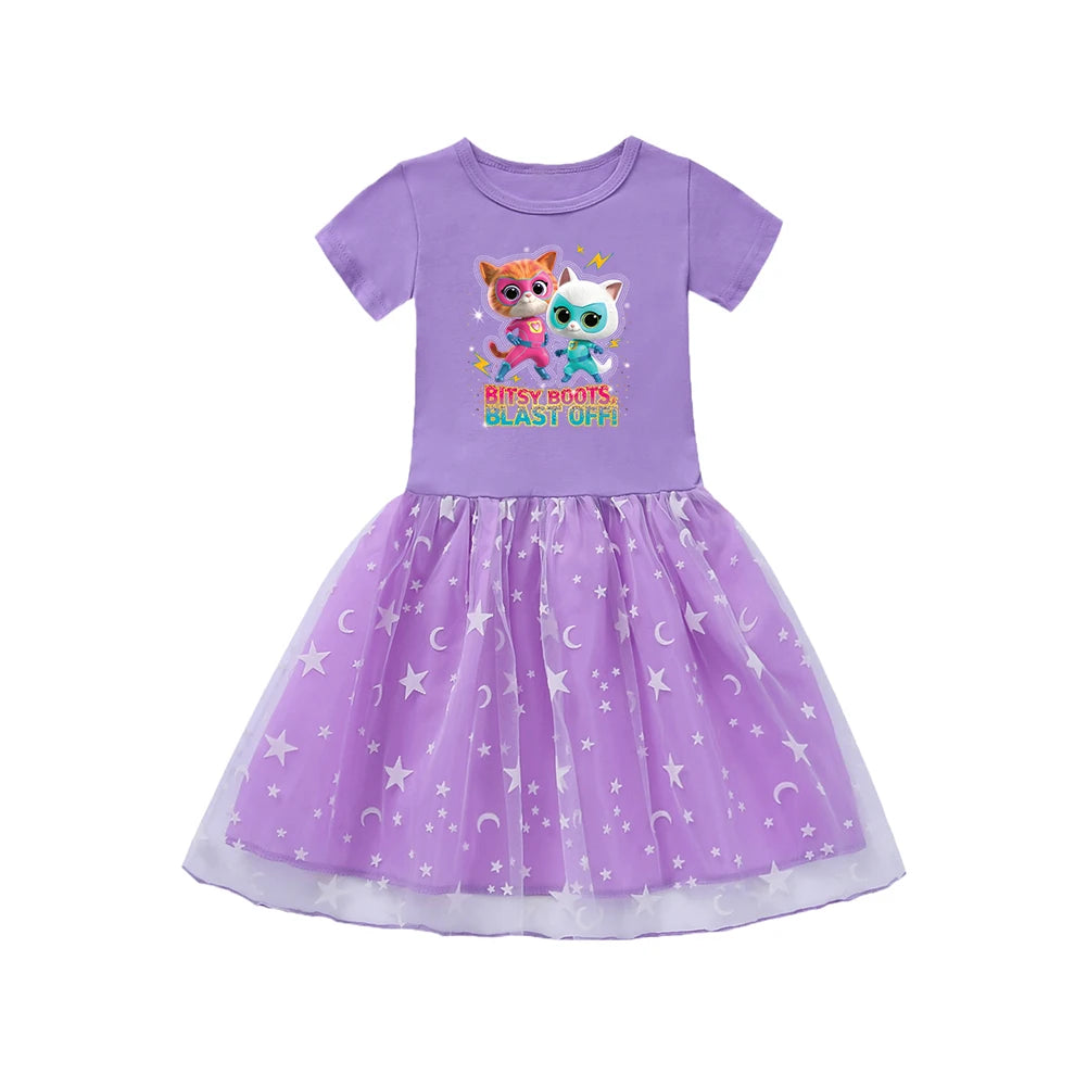 Girls Dresses for Baby Girl Cute Clothing Baby Autumn Clothes Children's Dress SuperKitties Princess Dress Infant Girly Birthday