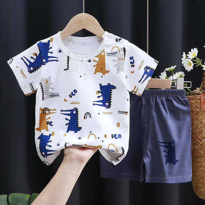 Gabriel T-shirt and Shorts Set Pure Cotton Tees