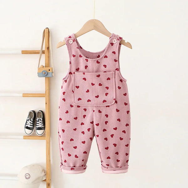 Full Heart Print Jumpsuit