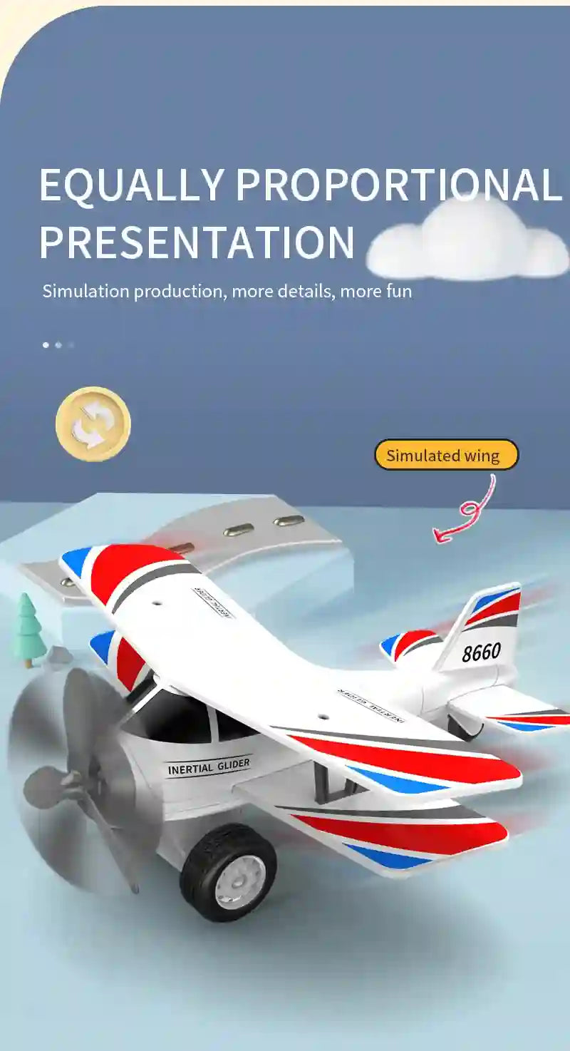 Children's Biplane Toy - Puzzle Simulation Model Gift