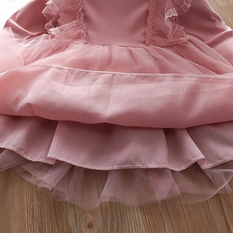 Girls Clothing Dress Autumn New Girls Dess Long Sleeve Dress