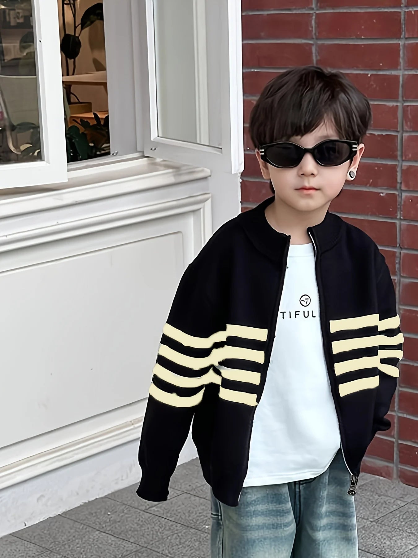 Ayden Cardigan Knitwear Children's Fashionable Zipper Knitwear