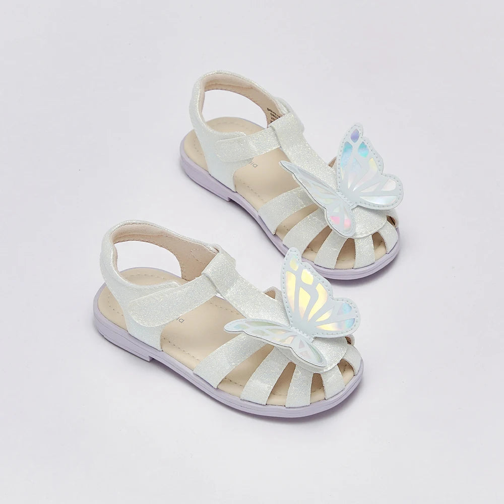 Dave Bella Girls Sandals Cool Anti-slip Children Summer Shoes Beach Protect Toes Soft Casual Sandal Butterfly Outdoors DB2262315