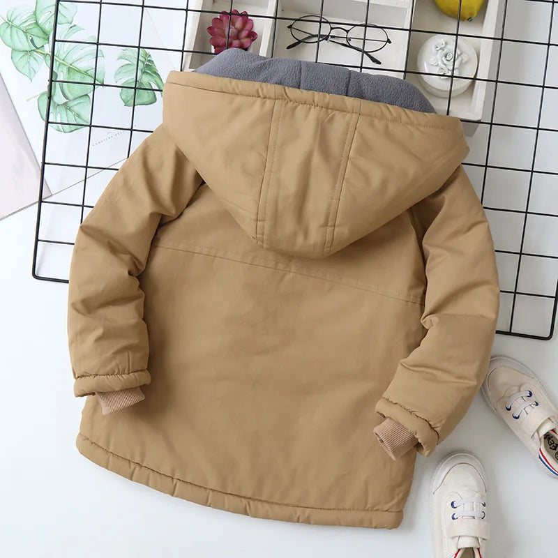 Luinny Warm Teenage Boy Outerwear Coat Sweater