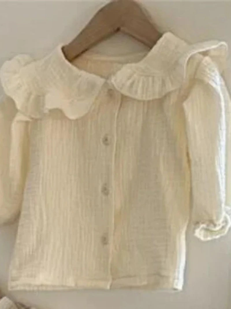 Sofía Spring Infant Baby Girls Sleeve Toddler Girls White Tops - GuGuTon baby store - Baby Fashion - Toddlers Outfits - Babies Outfits - Toddler Clothes - Kids Clothing - Newborn Clothes - Newborn Wear - Kids Wear - Trending Clothes - Trending Outfits - Fall Fashion - Winter Fashion - Girls Clothes - Boys Clothes - Babies Wear - Kids Accessories - KidsWear - Summer Clothes - Summer Fashion - Summer Trend - Falls Sweaters - Tops - Bottom - Jeans - Blouse - Dresses - Newborn Dresses - Toys