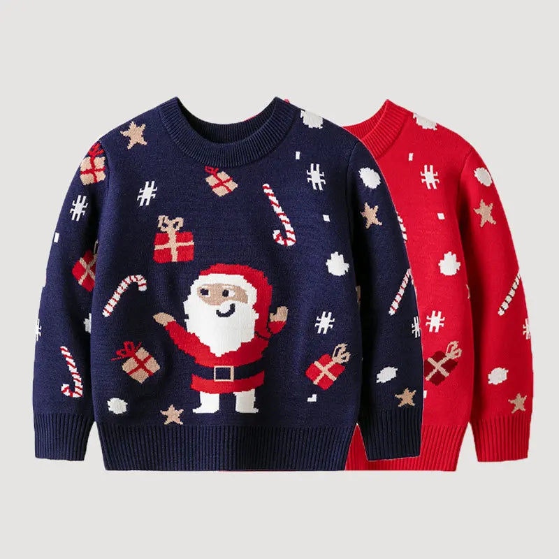 Lucas Warm Bottom Pullover Knit Christmas Sweater