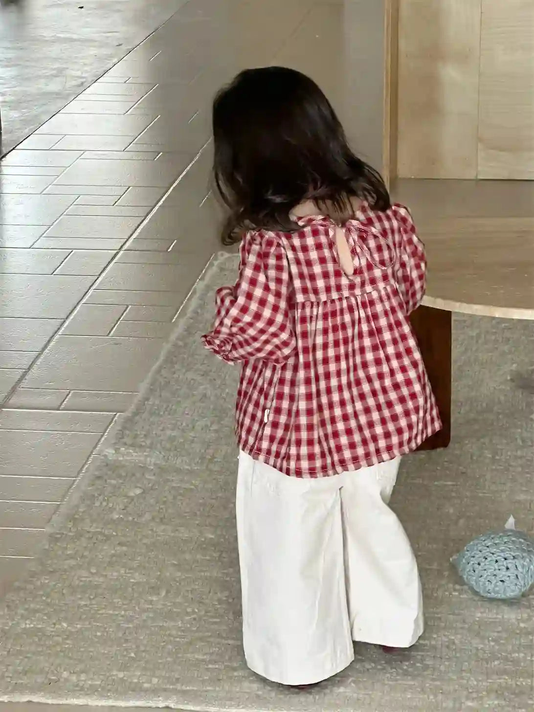 Valeria Cute Plaid Long Sleeve Shirts Tops