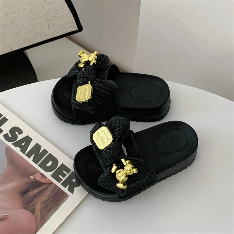 Fashion Girl Slippers Simple Childs Shoes Thick Soled Girls Shoes
