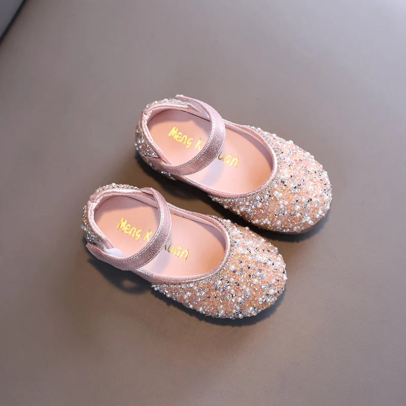 Girl's Princess Shoes Summer Glimmer Round Toe Party Dance Flat Shoe