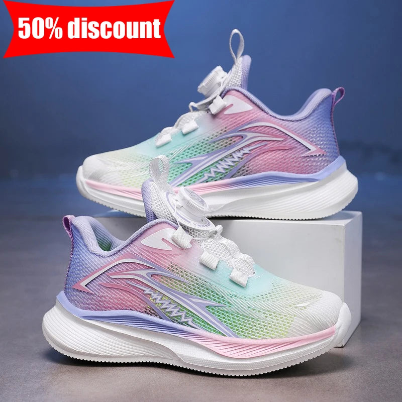 Children Sports Shoes Girls Lightweight Comfortable Soft Soled Running Shoes Daily Casual Anti Slip Sports Tennis Shoes for Boys