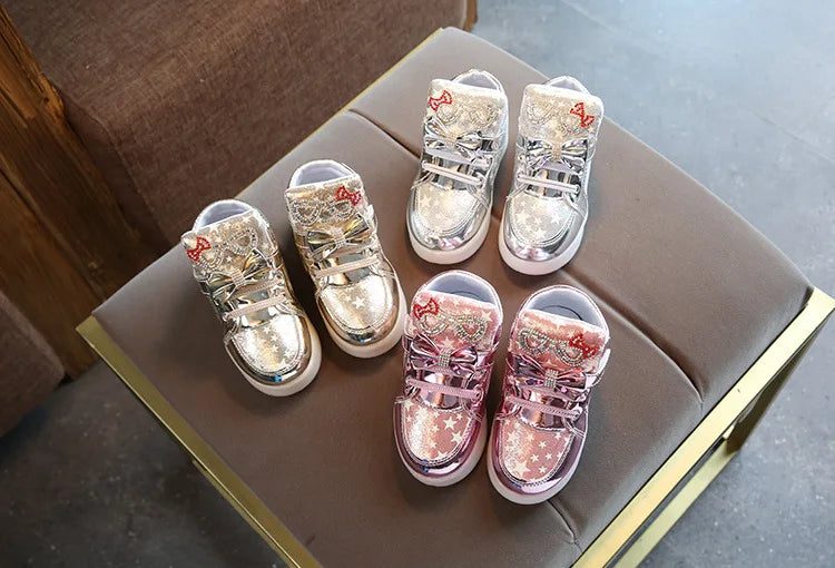 Lyra Kids Light Up Sneakers - Luminous Board Shoes for Spring