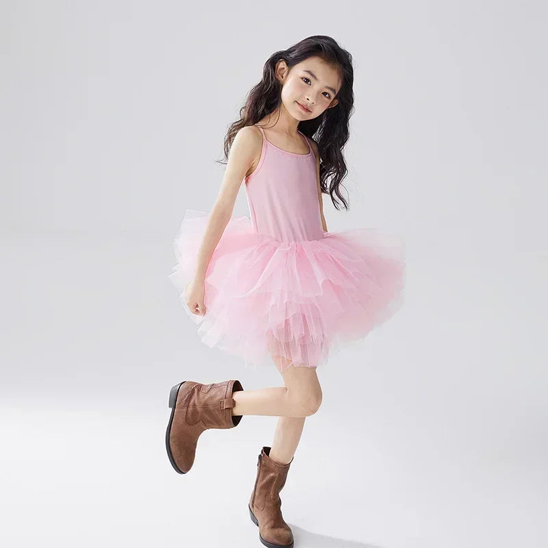 Baby Girl Princess Tutu Dress Long Sleeves Ballet Dress