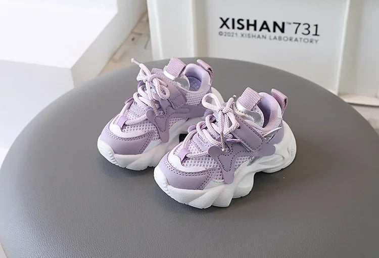 2024 Children's Sneakers Boy Spring Autumn Kids School Basketball Shoes Fashion Girls Causal Walking Shoes Breathable Non-slip