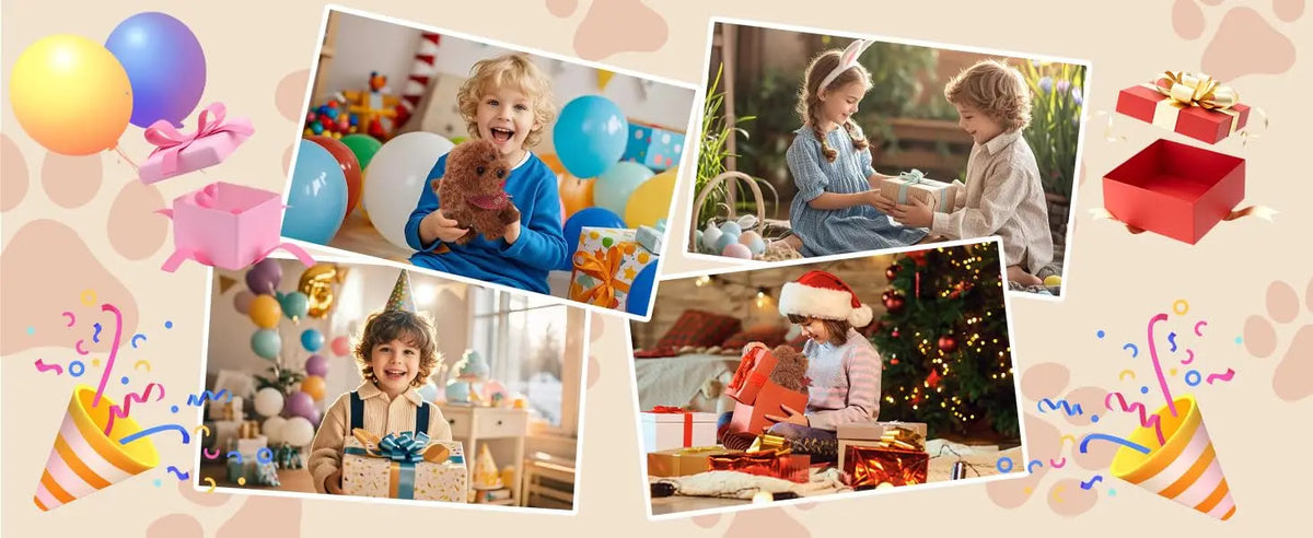 Interactive Electronic Puppy Toys for Kids, Walking Dog Toy with Leash, Remote Control, for Girls and Boys Aged 3+,birthday gift