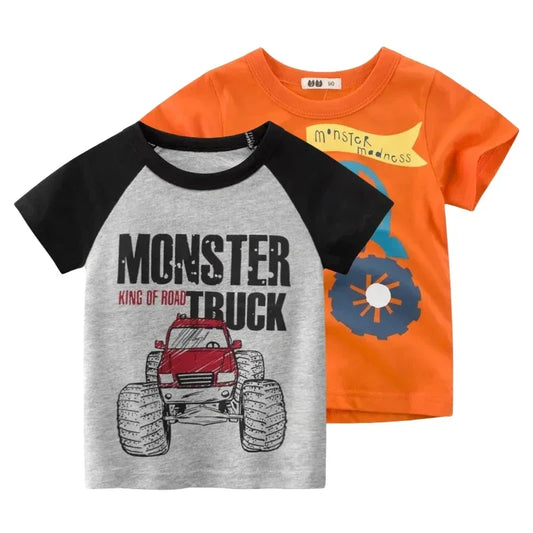 Daniel Cartoon Off-road Short Sleeve Tees
