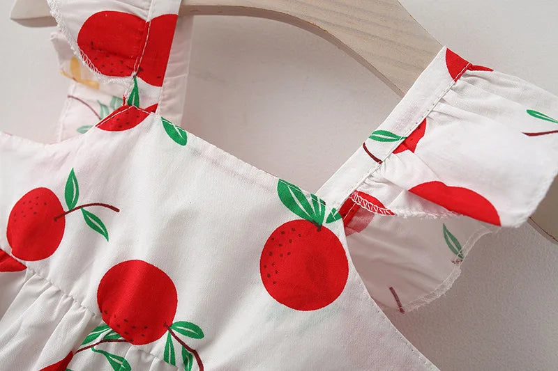 Baby Girl Dress Summer Princess Sundress Cotton Newborn Toddler Outfit