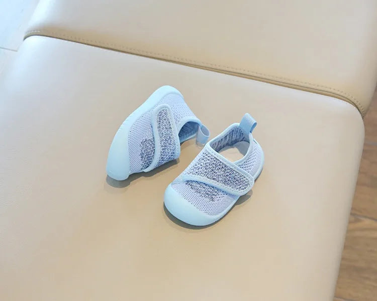 Baby Boys Girls Walking Shoes Spring Autumn Kids Casual Shoes Mesh Children Soft Sole Anti Slip Infant Newborn Knitted Shoes
