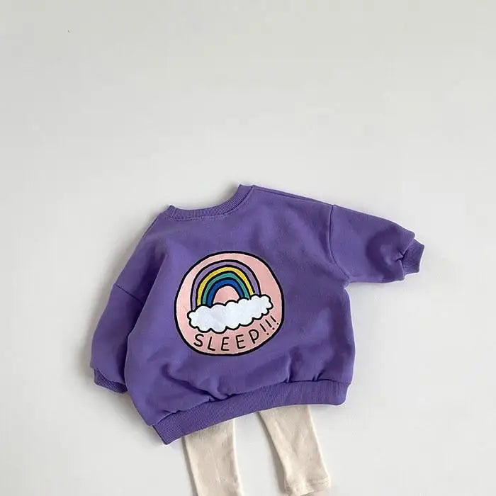 Francis Printed Cartoon Long Sleeve Sweater