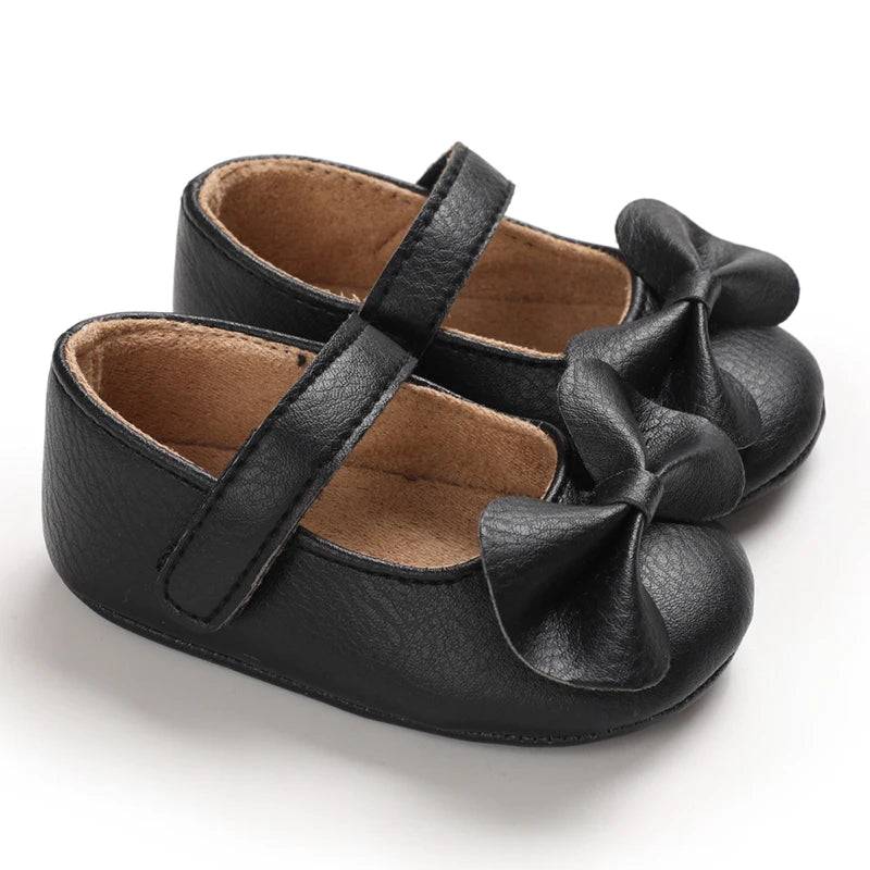 Baby Girl Casual and Comfortable Solid Color Mary Jane Shoes