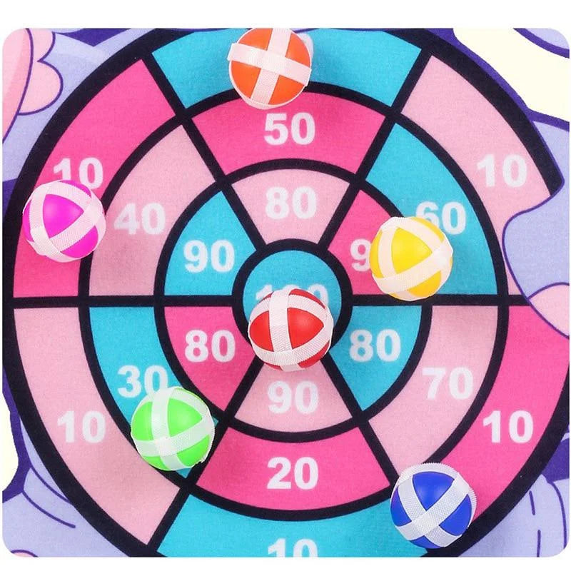 Montessori Throw Sport Slingshot Target Sticky Ball Dartboard