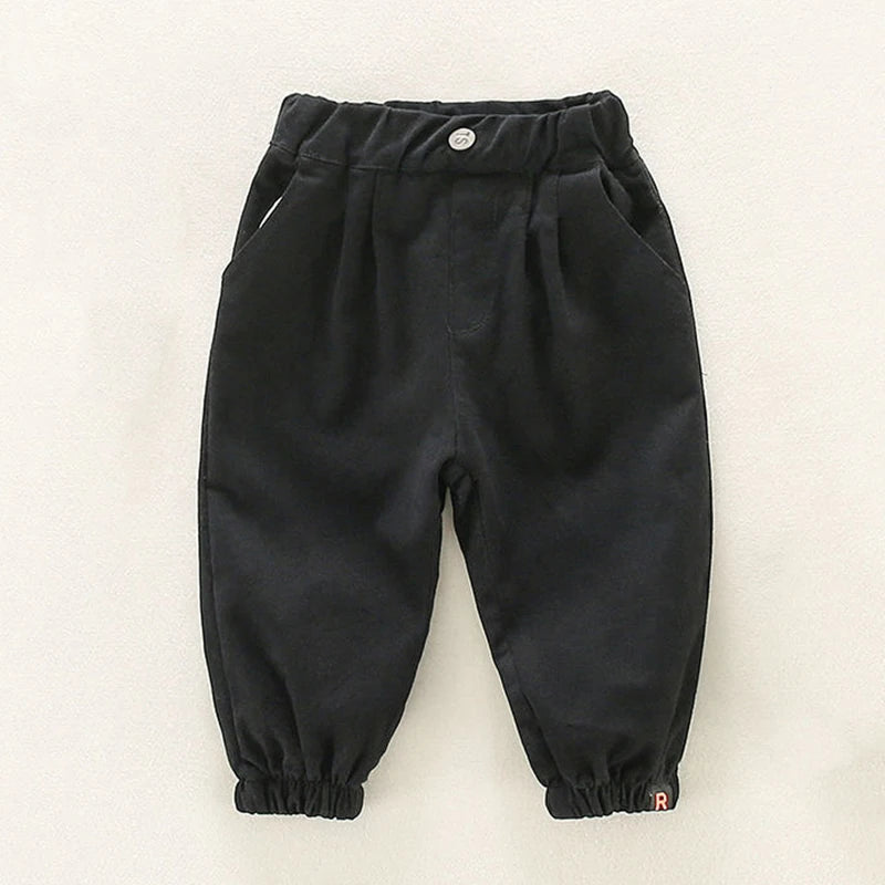 Carlos Solid Boys Casual Sport Pants Enfant Garcon Kids