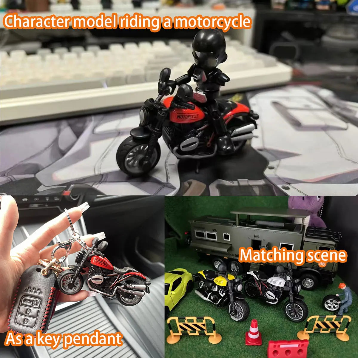 1PCS Motorcycle Model Toys Mini Vehicles Decoration Accessories for Boy Gift Alloy Car Children Birthday Gifts