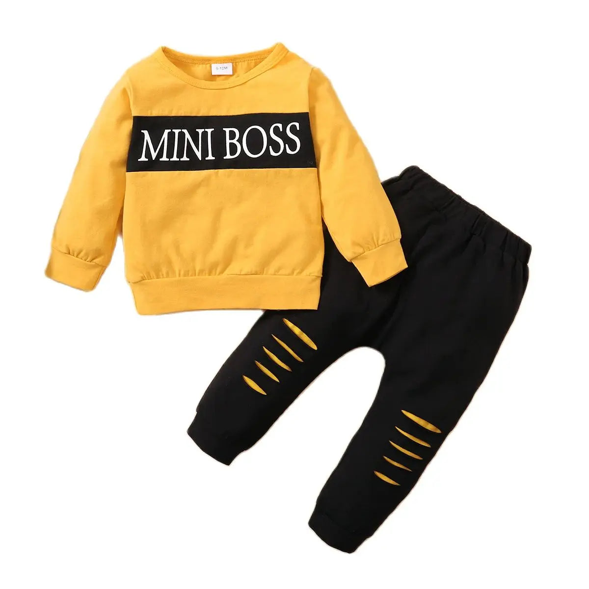 Toddler Boy Clothes Outfit with Long Sleeve Top and Pants
