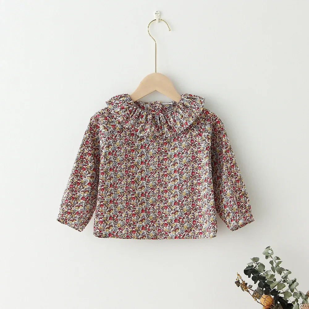 Isla Floral Blouse Long Sleeve Cotton Tops