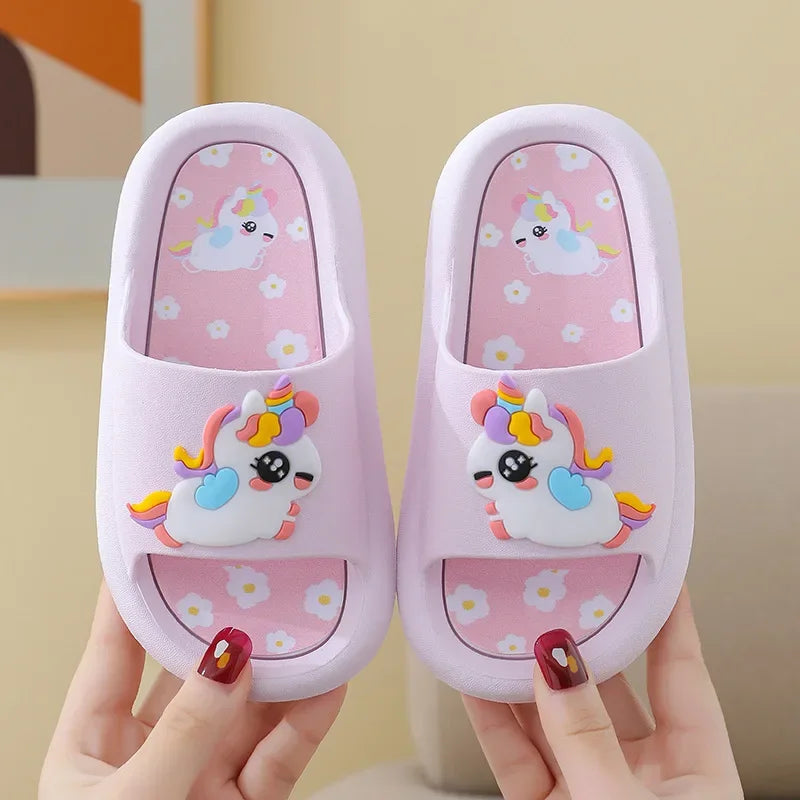 Channel Unicorn Dream Kids Slippers Soft 2-6 Years