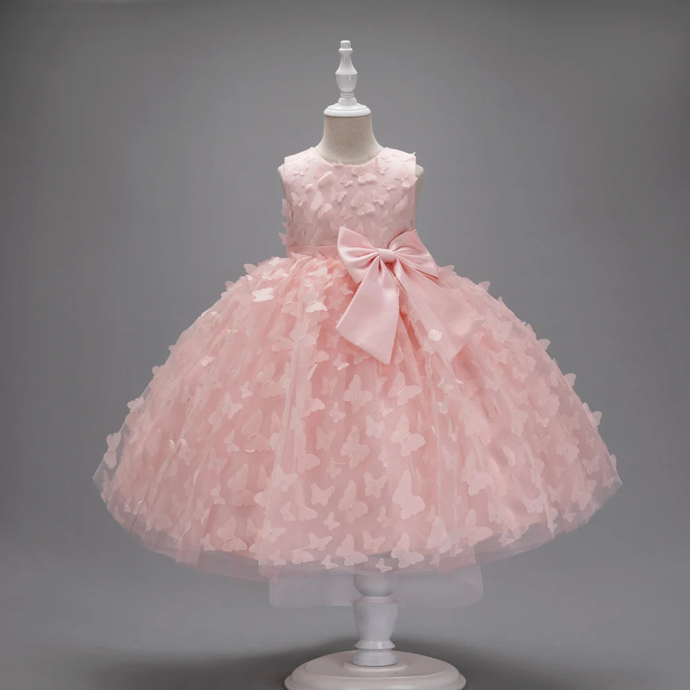 Factory Stock Dress For Children Girls Birthday Ceremony Gown  Party Dresses