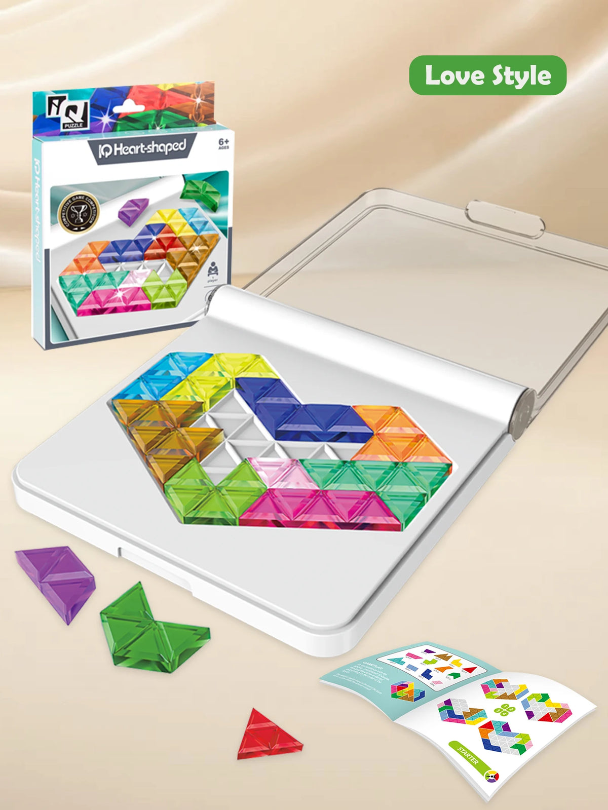 Puzzle Toys. Logical Thinking Training Fun Tabletop Games Multiple Shapes Colors