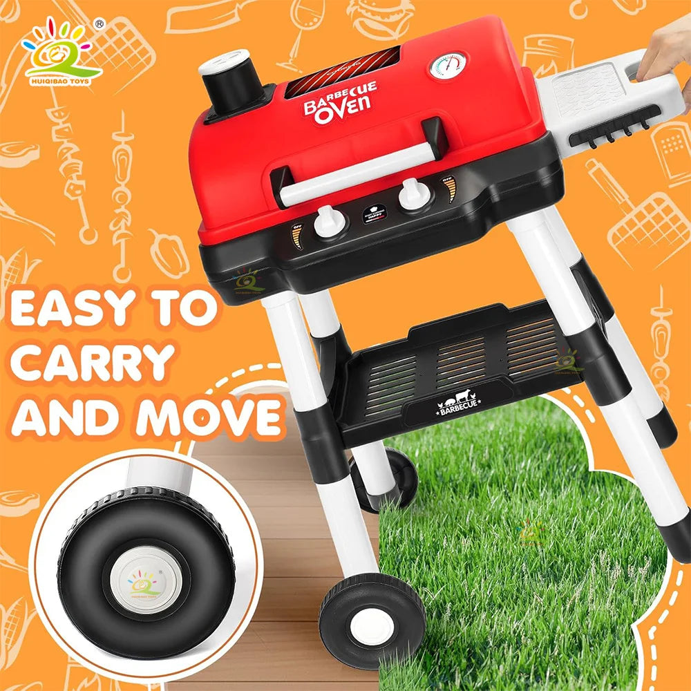 Electric barbecue grill portable outdoor barbecue grill boys and girls ultra-realistic simulation barbecue