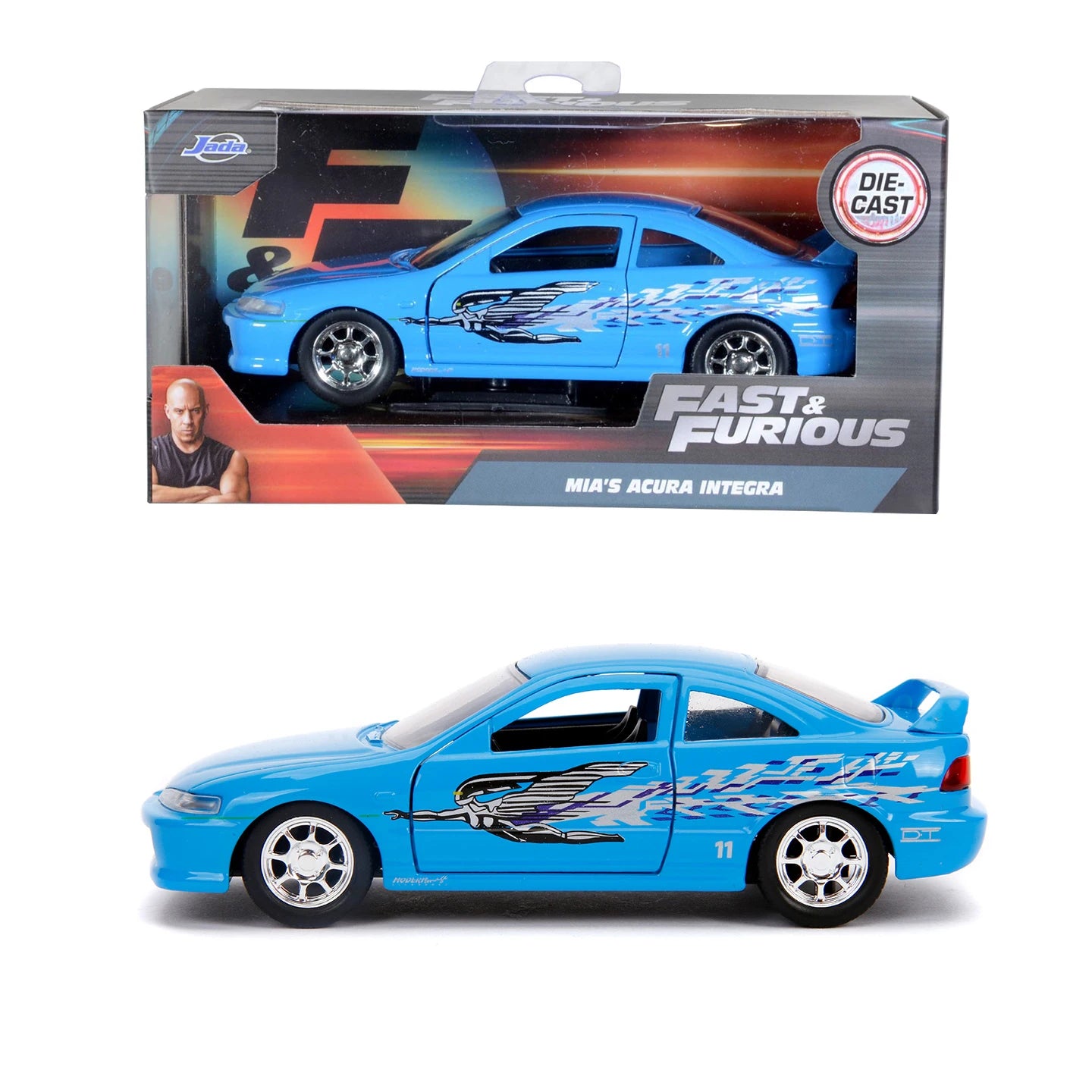 JADA 1:32 Diecast Alloy Car Model Fast Furious Jurassic Back Future Metal Toy Vehicle Collection Kids Gift Official Licensed