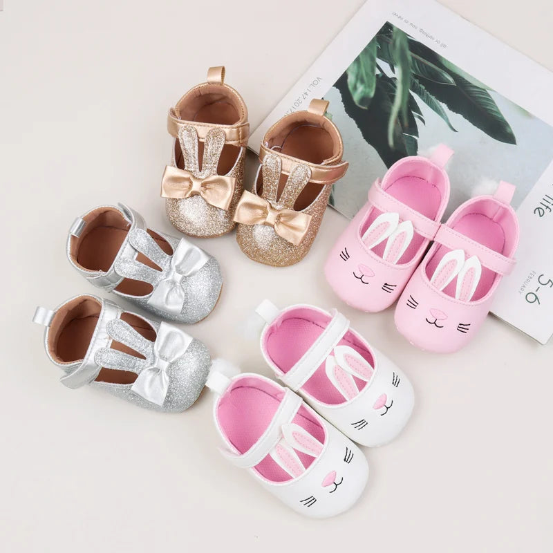 Cute Cartoon Style Baby Girl Shoes Spring and Autumn High Quality Butterfly Bowknot Cotton Sole Comfortable Prewalker BHX4031