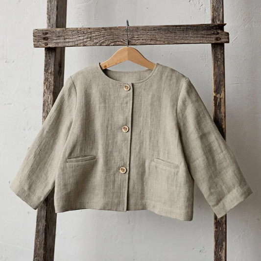 John Solid Color Single-Breasted Sweater