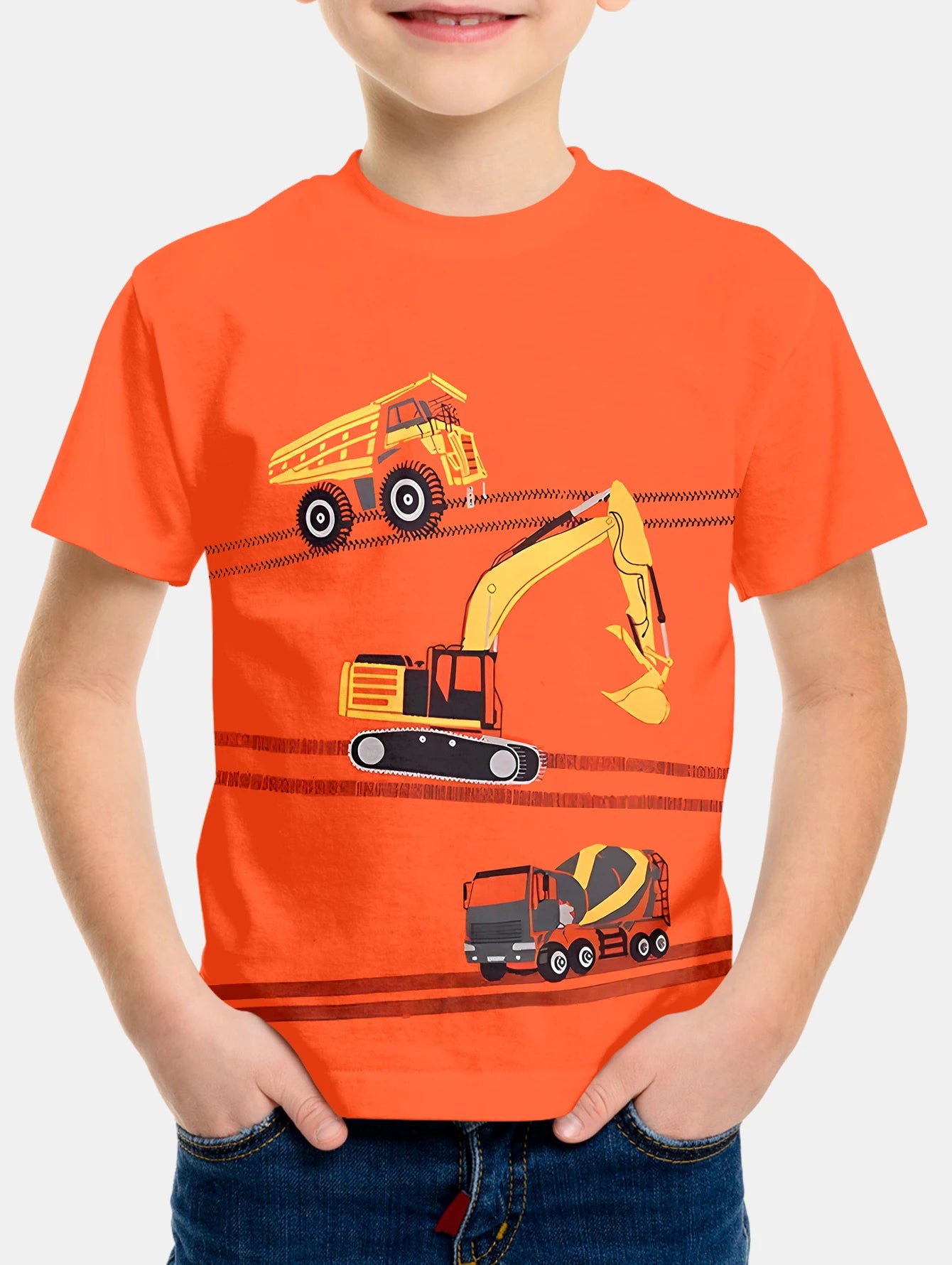 Bejamin Cartoon Vehicles Excavators Tops Tees - GuGuTon baby store - Baby Fashion - Toddlers Outfits - Babies Outfits - Toddler Clothes - Kids Clothing - Newborn Clothes - Newborn Wear - Kids Wear - Trending Clothes - Trending Outfits - Fall Fashion - Winter Fashion - Girls Clothes - Boys Clothes - Babies Wear - Kids Accessories - KidsWear - Summer Clothes - Summer Fashion - Summer Trend - Falls Sweaters - Tops - Bottom - Jeans - Blouse - Dresses - Newborn Dresses - Toys