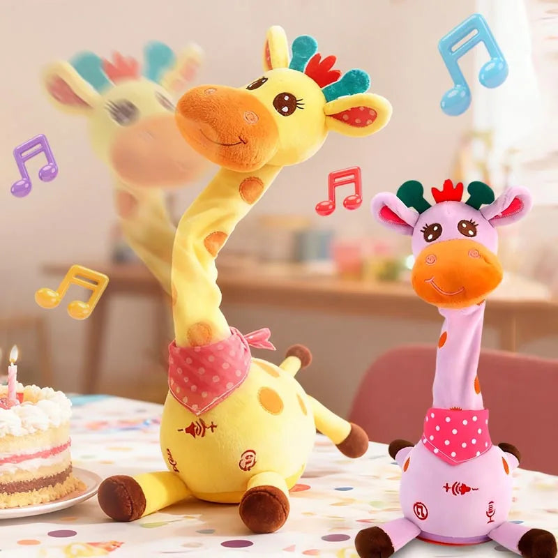 Dancing Talking Giraffe Toy with Songs and Adjustable Volume
