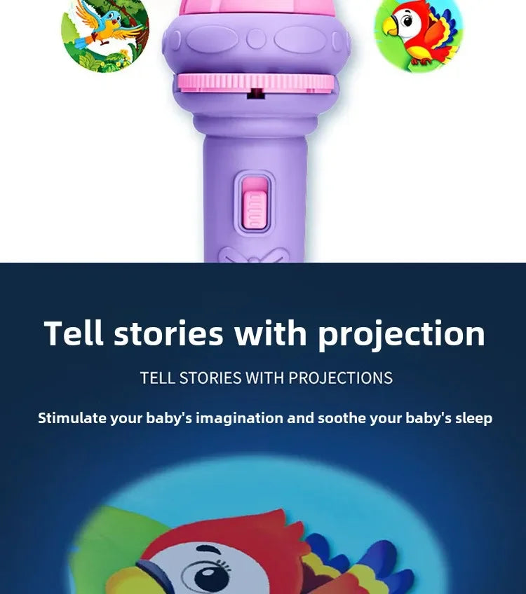 Flashlight Projector Torch Lamp Toy Cute Cartoon Creativity Toy